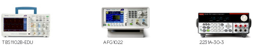 Paquete Tektronix 3 en 1: osciloscopio, generador de funciones y fuente