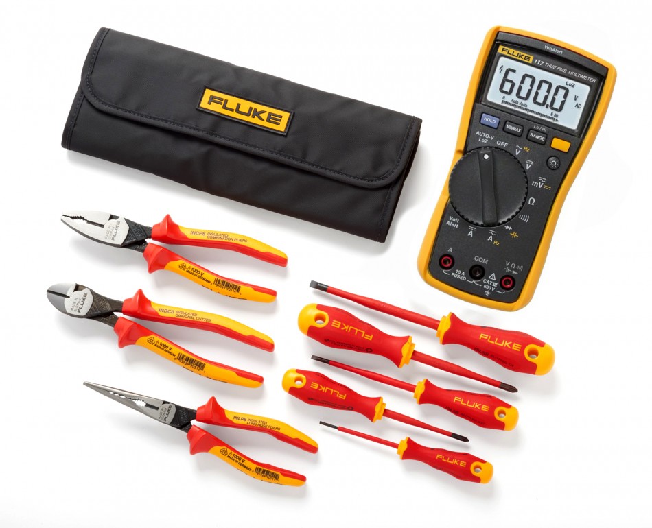 Kit básico de mochila para instrumentos + herramientas aisladas para  electricista de Fluke