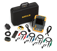Fluke 190-204+S - Osciloscopio Digital Portátil de 4 canales 200MHz con Kit SCC290