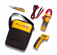 Fluke 62+322+1AC - Pinza amperimétrica, Termómetro por infrarrojos y Kit detector de tensión