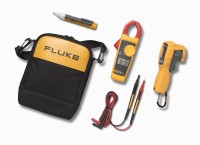 Fluke 62-MAX+323+1AC - Kit de termómetro, pinza amperimétrica y detector de voltaje