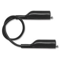 Pomona AL-B-12-0 - Cable caimán de conexión (negro), 30cm largo