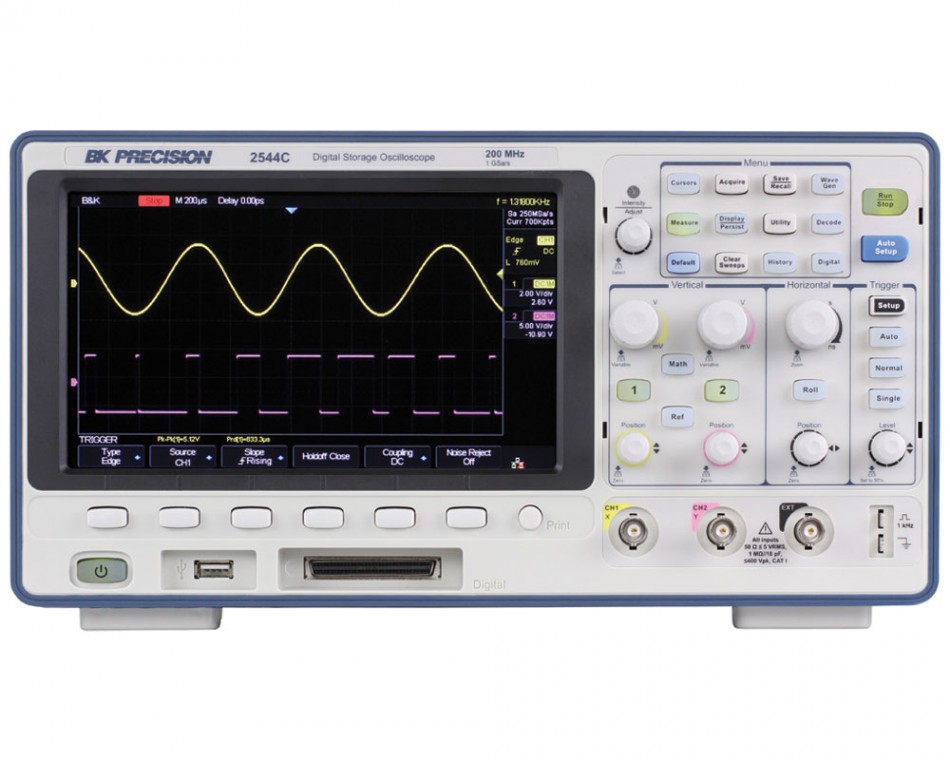 BK Precision 2542C-MSO - Osciloscopio Digital 100 MHz. 1 GSa/s