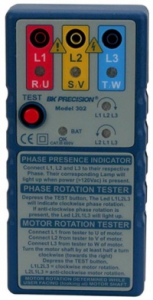 BK Precision 302 - Medidor de Rotación de Fase Trifásico