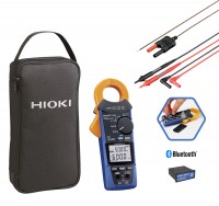 Hioki CM4371+DT4910 - Kit Pinza Amperimétrica 600A AC/DC con Bluetooth y termopar tipo K