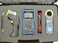 Hioki HPK-1 - Kit Multímetro digital portátil con termómetro y pinza amperimétrica