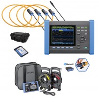 Hioki PQ3100+6000KIT-Promo - Analizador Calidad Eléctrica Clase S+, Flex 6,000A. Inc. Medidor de Tierra