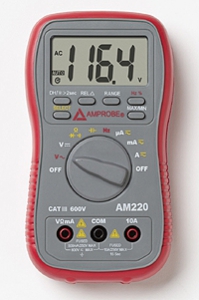 Amprobe AM-220 - Multímetro digital portátil 3 3/4 digitos