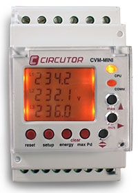 Circutor CVM-MINI-HAR-ITF-RS485-C2 - Medidor de potencia 230 V para carril DIN