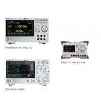 RIGOL RIG3-1FM - Paquete Técnico Electrónico (Fuente, Osciloscopio y Multímetro)